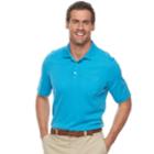 Men's Croft & Barrow&reg; Classic-fit Easy-care Interlock Pocket Polo, Size: Large, Turquoise/blue (turq/aqua)