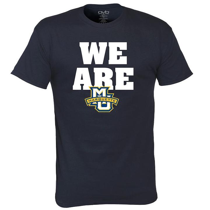 Men's Marquette Golden Eagles We Are Tee, Size: Xxl, Blue (navy)