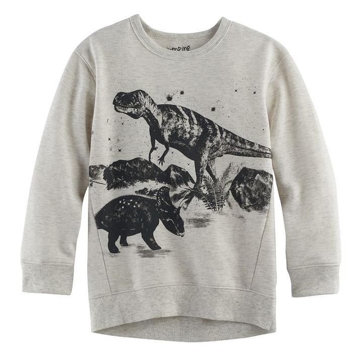 Boys 4-10 Jumping Beans&reg; Pullover Graphic Sweatshirt, Size: 7, Light Grey