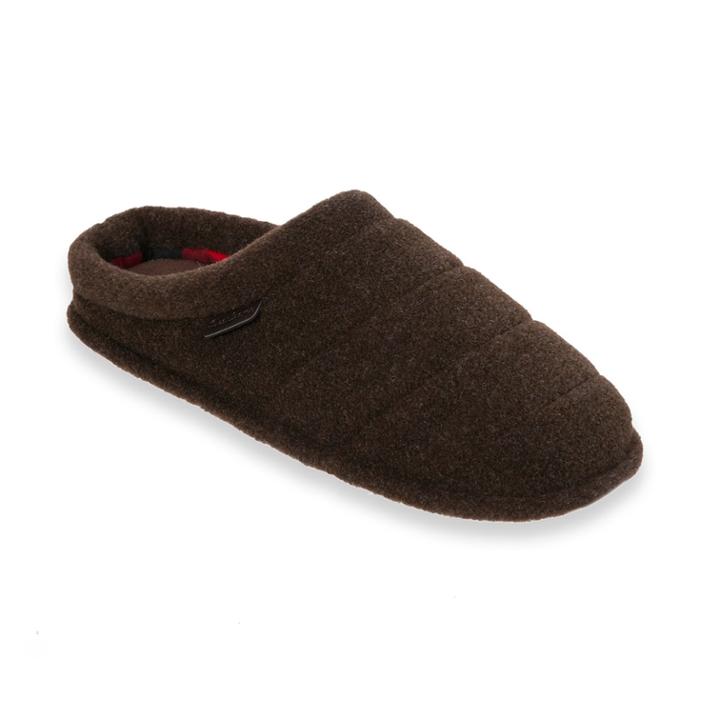 Men's Dearfoams Quilted Clog Slippers, Size: Large, Lt Brown