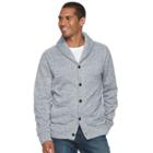 Men's Sonoma Goods For Life&trade; Classic-fit Fleece Cardigan Sweater, Size: Xl, Grey