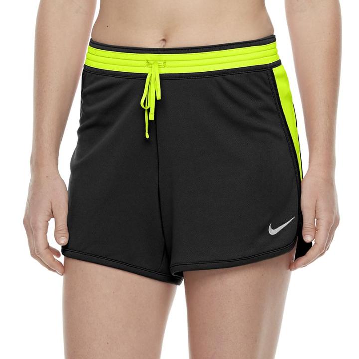 Women's Nike Training Swoosh Mesh Shorts, Size: Medium, Grey (charcoal)
