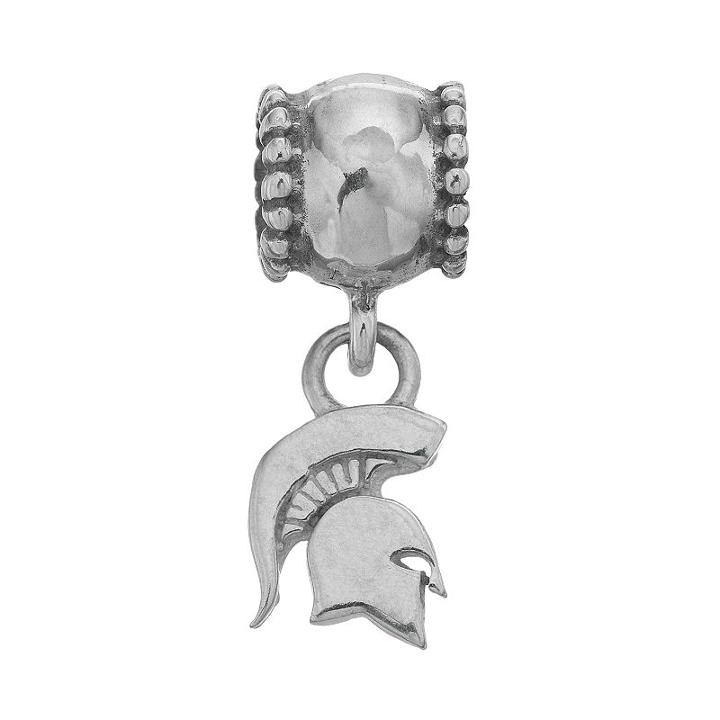 Dayna U Sterling Silver Michigan State Spartans Team Logo Charm, Women's, Grey