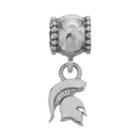 Dayna U Sterling Silver Michigan State Spartans Team Logo Charm, Women's, Grey