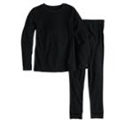 Girls 4-16 Cuddl Duds Fleece Top & Leggings Set, Size: 6-6x, Black