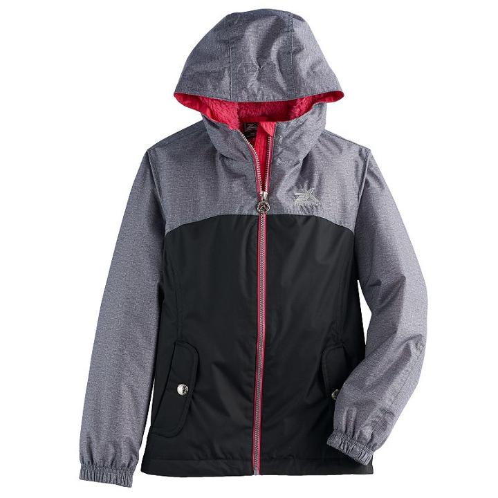 Girls 7-16 Zeroxposur Elissa Midweight Transitional Jacket, Size: 7-8, Black