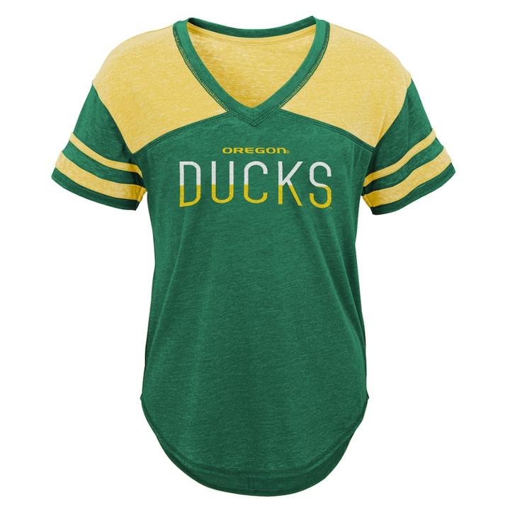Juniors' Oregon Ducks Traditional Tee, Teens, Size: Large, Dark Green