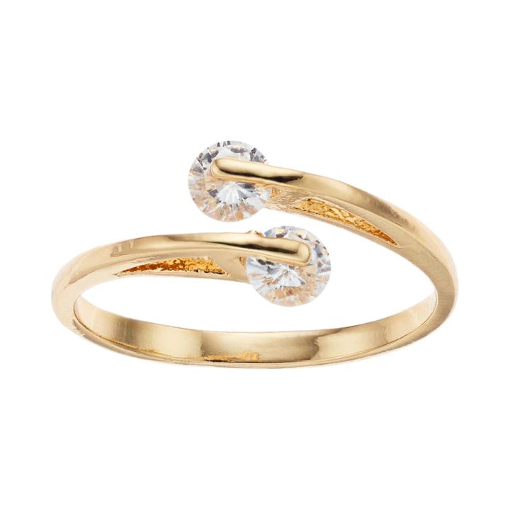 Lc Lauren Conrad Simulated Crystal Midi Wrap Ring, Women's, Size: 7, Gold