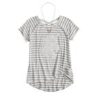 Girls 7-16 Sugar Rush Front Tie Crocheted Top With Necklace, Size: Xl, White