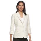Women's Napa Valley Linen Blend Jacket, Size: 14, Natural