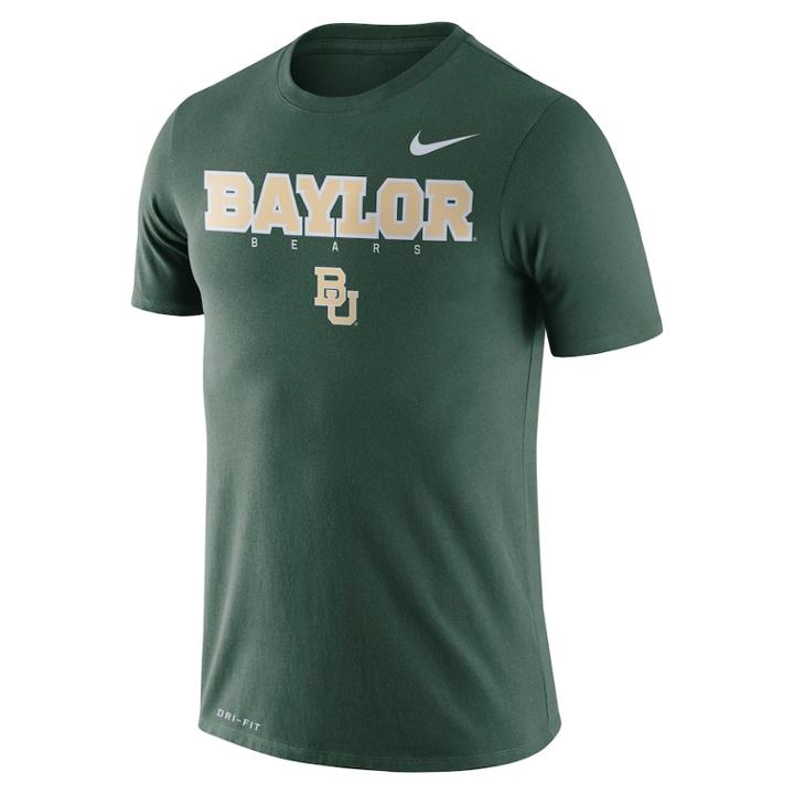 Men's Nike Baylor Bears Facility Tee, Size: Medium, Bay Green