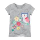 Girls 4-8 Carter's Owl Graphic Tee, Size: 6-6x, Grey