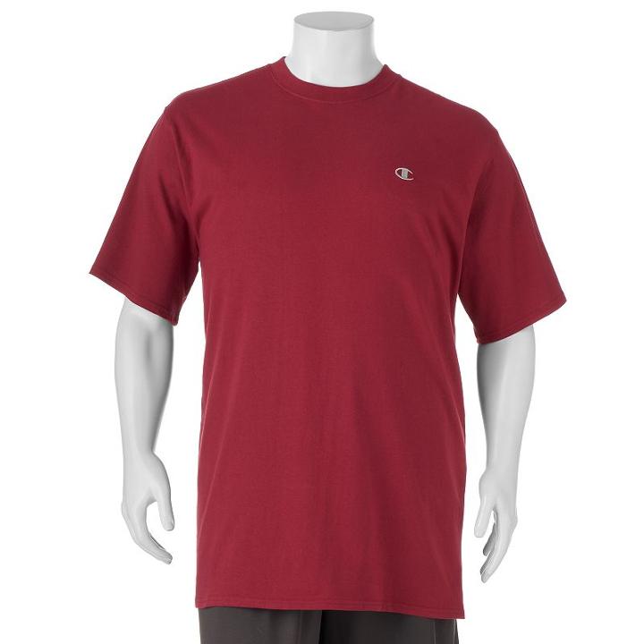 Big & Tall Champion Solid Tee, Men's, Size: 4xb, Dark Red