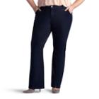Plus Size Lee Publisher Slim Fit Twill Bootcut Pants, Women's, Size: 25 - Regular, Blue