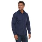 Men's Apt. 9&reg; Premier Flex Slim-fit Stretch Button-down Shirt, Size: Small Slim, Dark Blue