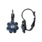 1928 Blue Flower Drop Earrings, Women's
