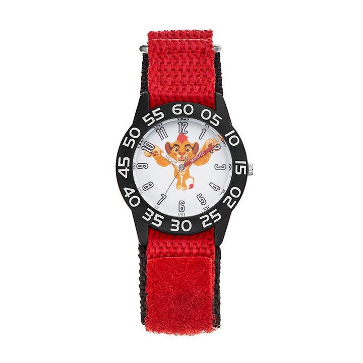 Disney's The Lion Guard Kion Kids' Time Teacher Watch, Adult Unisex, Red