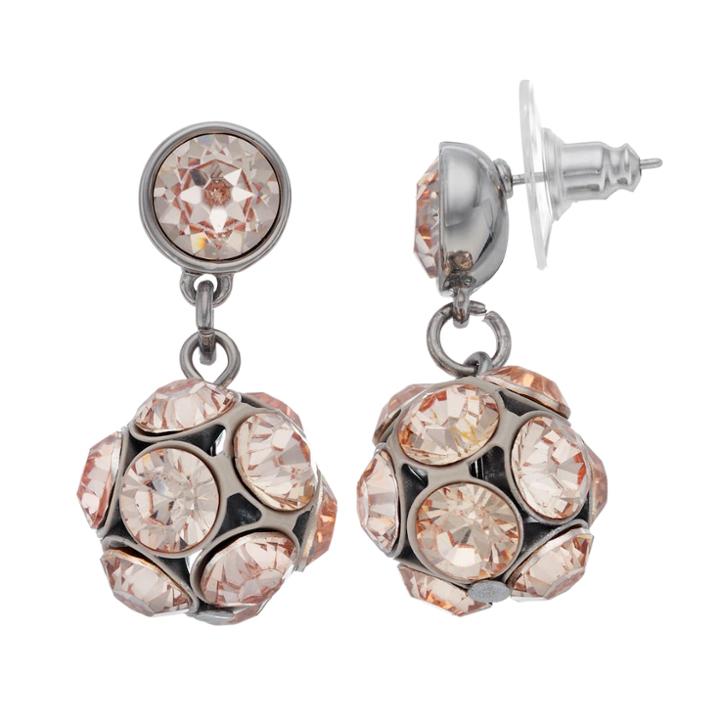 Simply Vera Vera Wang Pink Fireball Nickel Free Drop Earrings, Women's