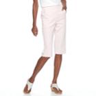 Women's Croft & Barrow&reg; Pull-on Skimmer Capris, Size: Xl, Brt Pink