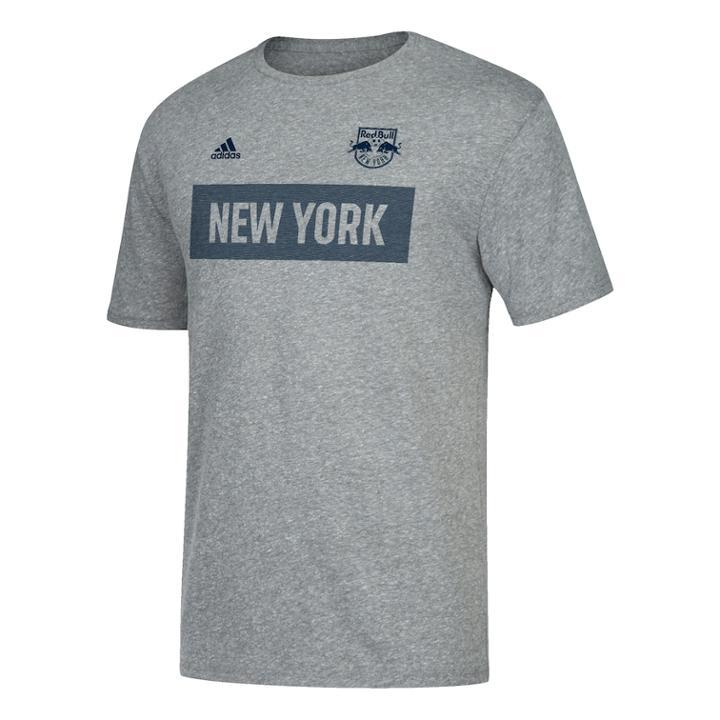 Men's Adidas New York Red Bulls Triblend Tee, Size: Xxl, Dark Grey