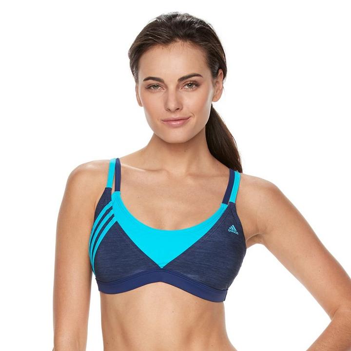 Women's Adidas Light As Heather Sport Top, Size: Xl, Blue (navy)