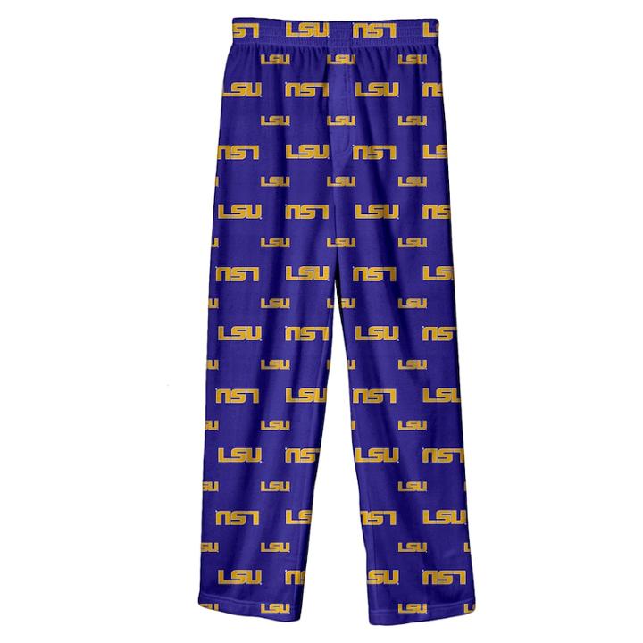 Boys 8-20 Lsu Tigers Team Logo Lounge Pants, Size: S 8, Purple