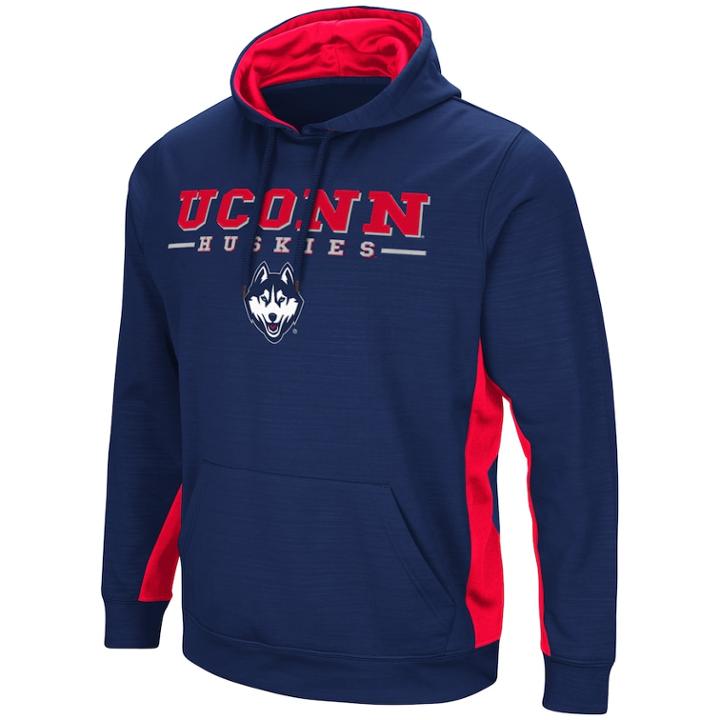 Men's Uconn Huskies Setter Pullover Hoodie, Size: Xl, Dark Blue
