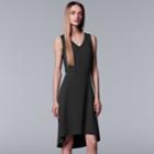 Women's Simply Vera Vera Wang Side-lace Up Dress, Size: Small, Black