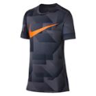 Boys 8-20 Nike Swoosh Base Layer Top, Size: Large, Grey (charcoal)