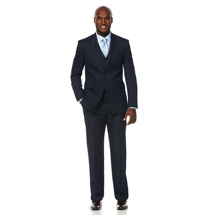 Men's Savane Travel Intelligence Suit Jacket, Size: 42 Long, Brt Blue
