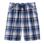 Boys 4-7x Jumping Beans&reg; Plaid Shorts, Size: 7x, Dark Blue