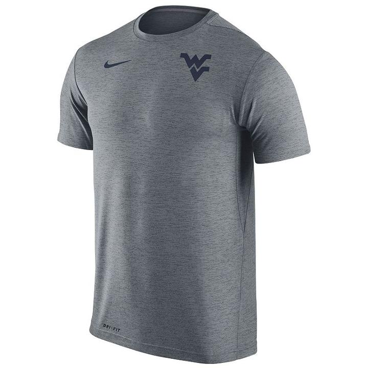 Men's Nike West Virginia Mountaineers Dri-fit Touch Tee, Size: Small, Grey