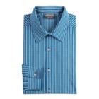Men's Van Heusen Flex 3 Slim Fit 4-way Stretch Dress Shirt, Size: L-36/37, Med Blue