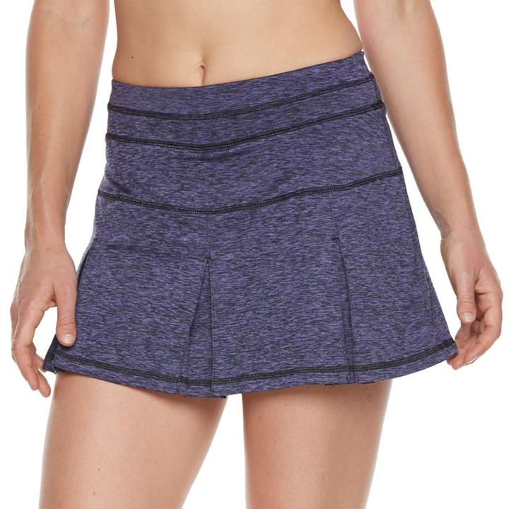Women's Tek Gear&reg; Pleated Performance Skort, Size: Large, Blue (navy)