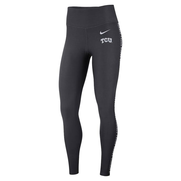 Women's Nike Tcu Horned Frogs Dri-fit Leggings, Size: Small, Grey