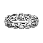 Stacks And Stones Sterling Silver Scroll Stack Ring, Women's, Size: 8, Grey