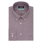 Men's Chaps Classic-fit Broadcloth Button-down Collar Dress Shirt, Size: 17 36/37, Dark Red