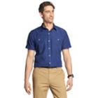 Men's Izod Cool Fx Breeze Classic-fit Textured Woven Casual Button-down Shirt, Size: Xl, Dark Blue