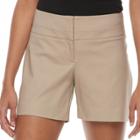 Women's Apt. 9&reg; Modern Fit City Shorts, Size: 8, Lt Beige