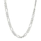 Men's 'sterling Silver Figaro Chain Necklace, Size: 18, Grey