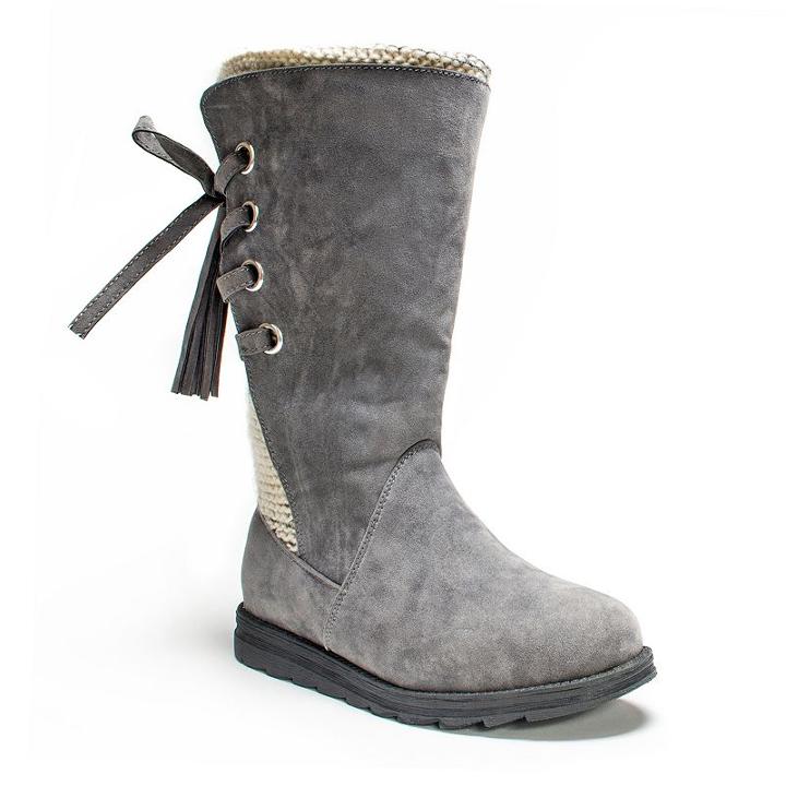 Muk Luks Luanna Women's Boots, Girl's, Size: 7, Grey
