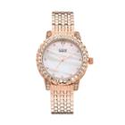 Burgi Women's Crystal Watch, Pink