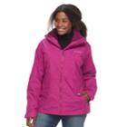Plus Size Columbia Ruby River Hooded 3-in-1 Systems Jacket, Women's, Size: 2xl, Light Pink