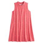 Girls 7-16 & Plus Size Mudd&reg; Patterned Mockneck Dress, Size: 14 1/2, Lt Orange