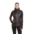 Women's Champion Asymmetrical Puffer Vest, Size: Medium, Black