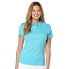 Women's Grand Slam Solid Golf Polo, Size: Xl, Turquoise/blue (turq/aqua)