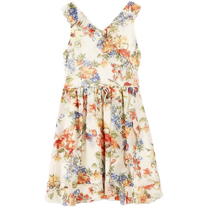 Girls 7-16 Speechless Floral Ruffled Surplice Dress, Girl's, Size: 16, Dark Red