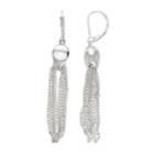Napier Linked Together Chain Drop Earrings, Women's, Silver