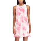 Women's Chaps Print A-line Dress, Size: 10, Natural