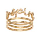 Lc Lauren Conrad Inspire Ring Set, Women's, Size: 7, Gold